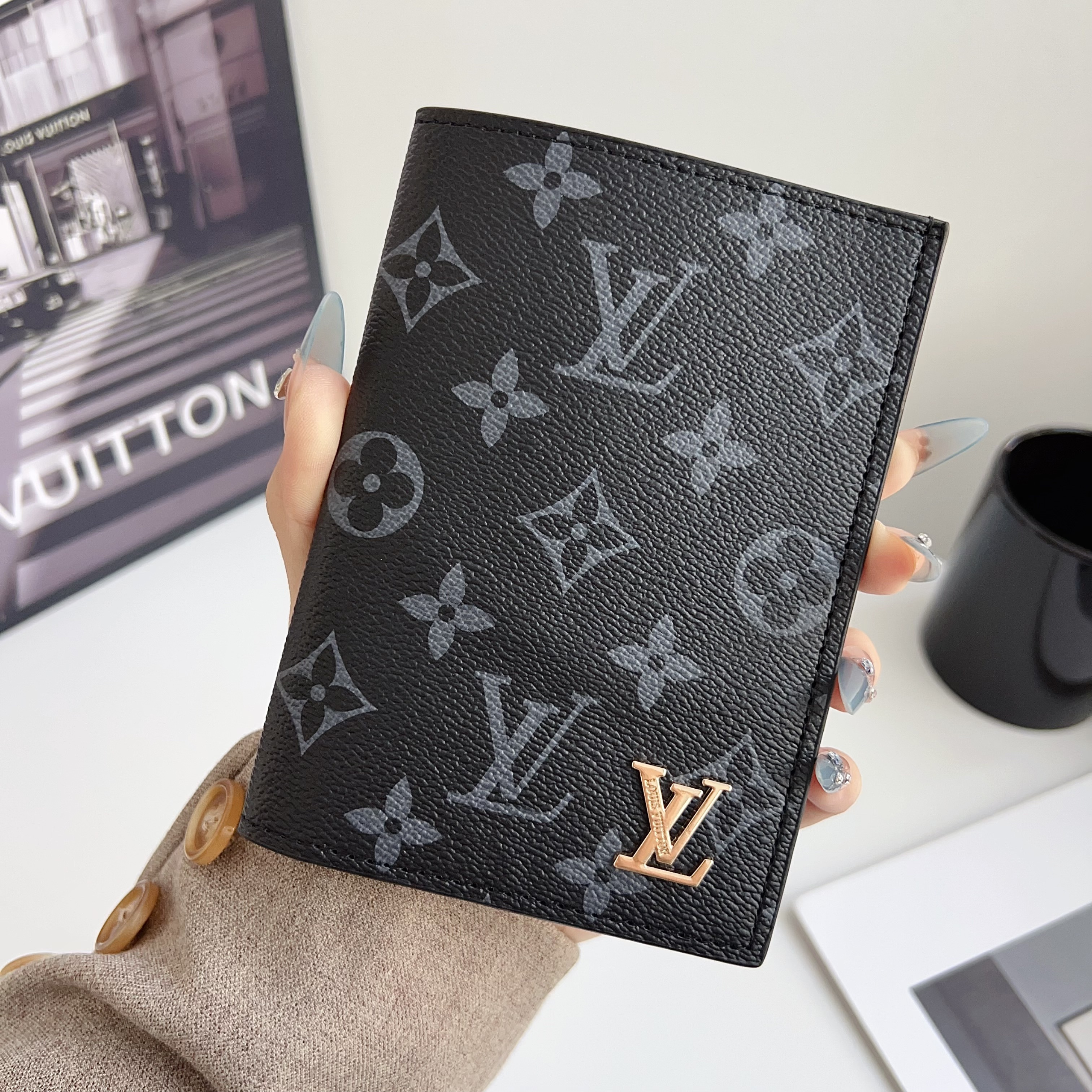  Louis Vuitton Gucci Luxury Leather Wallet Card Holder/Passport holder