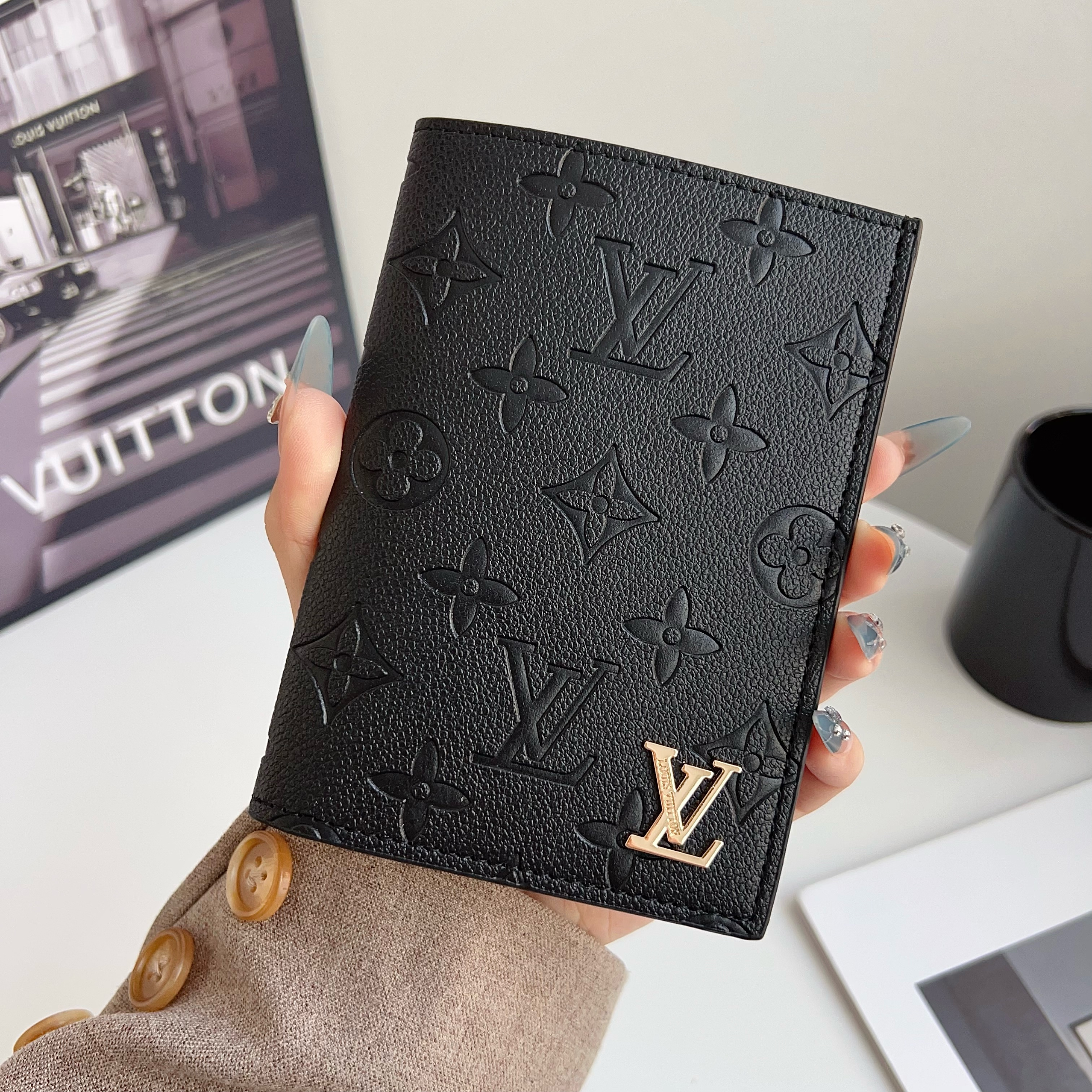  Louis Vuitton Gucci Luxury Leather Wallet Card Holder/Passport holder