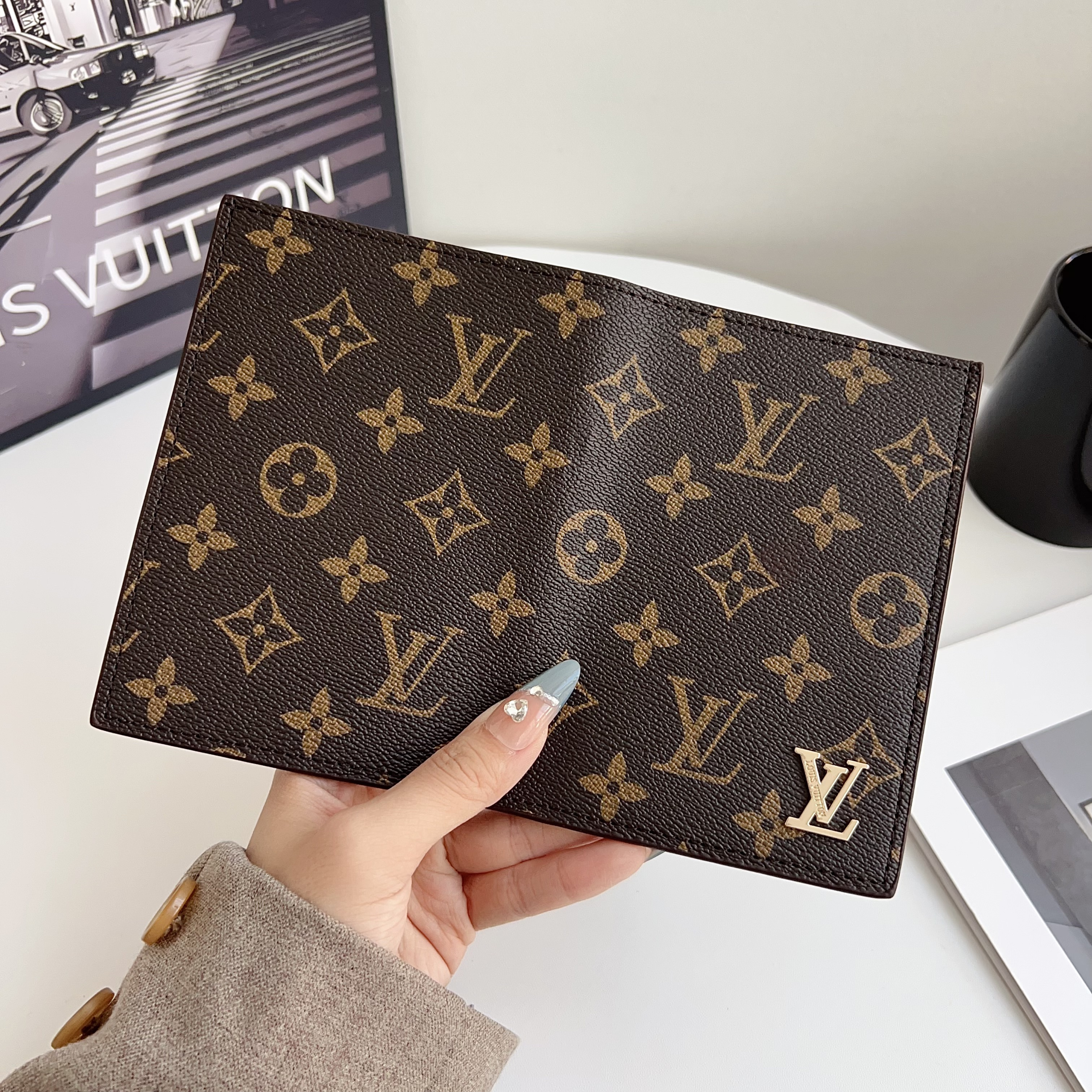  Louis Vuitton Gucci Luxury Leather Wallet Card Holder/Passport holder