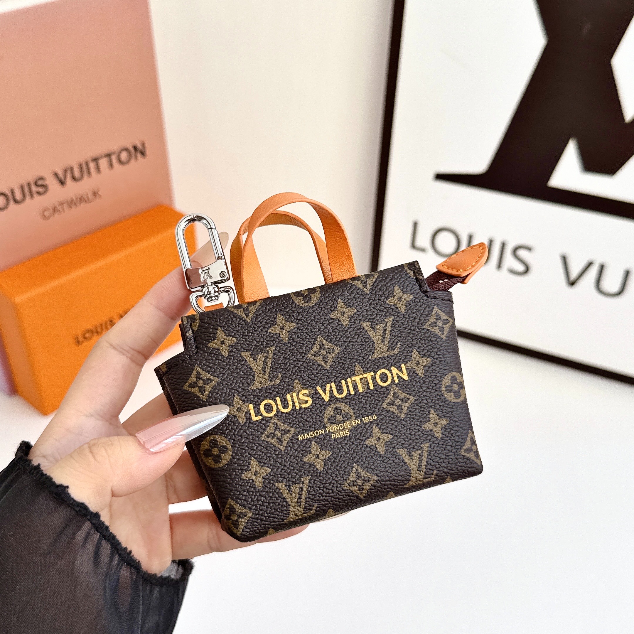 Louis Vuitton Mini Shopping Bag Coin Purse & Multifunctional Storage Pouch Key Case