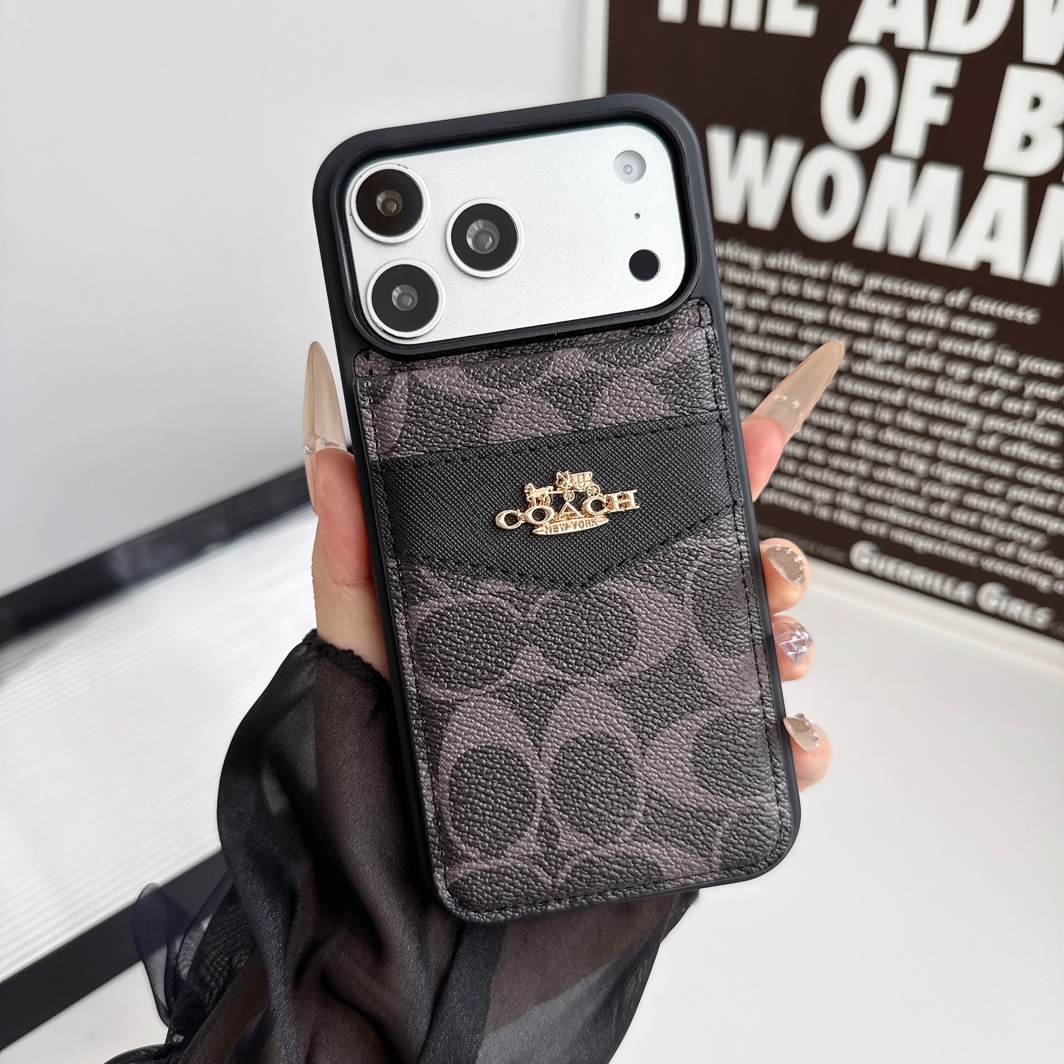 Coach Luxurious Leather iPhone Wallet Case