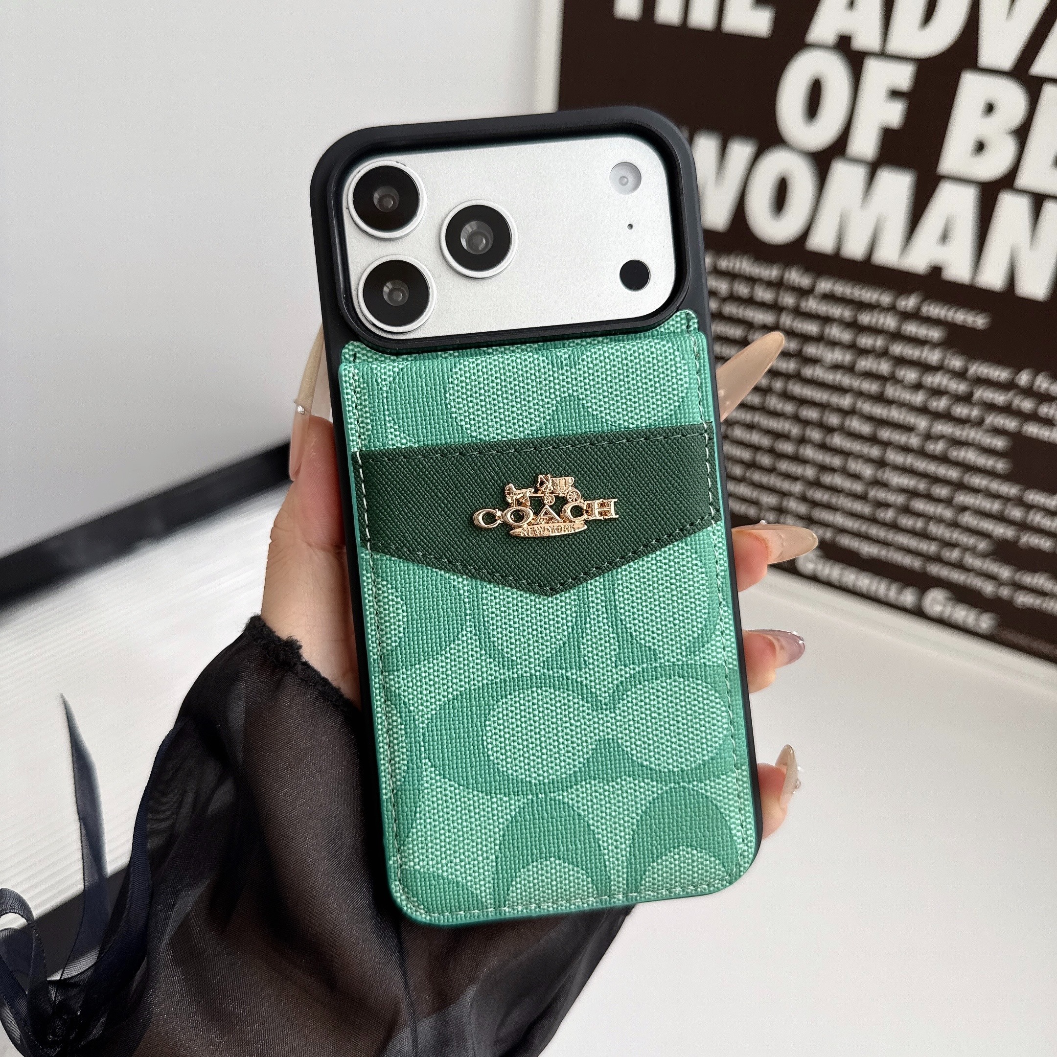 Coach Luxurious Leather iPhone Wallet Case