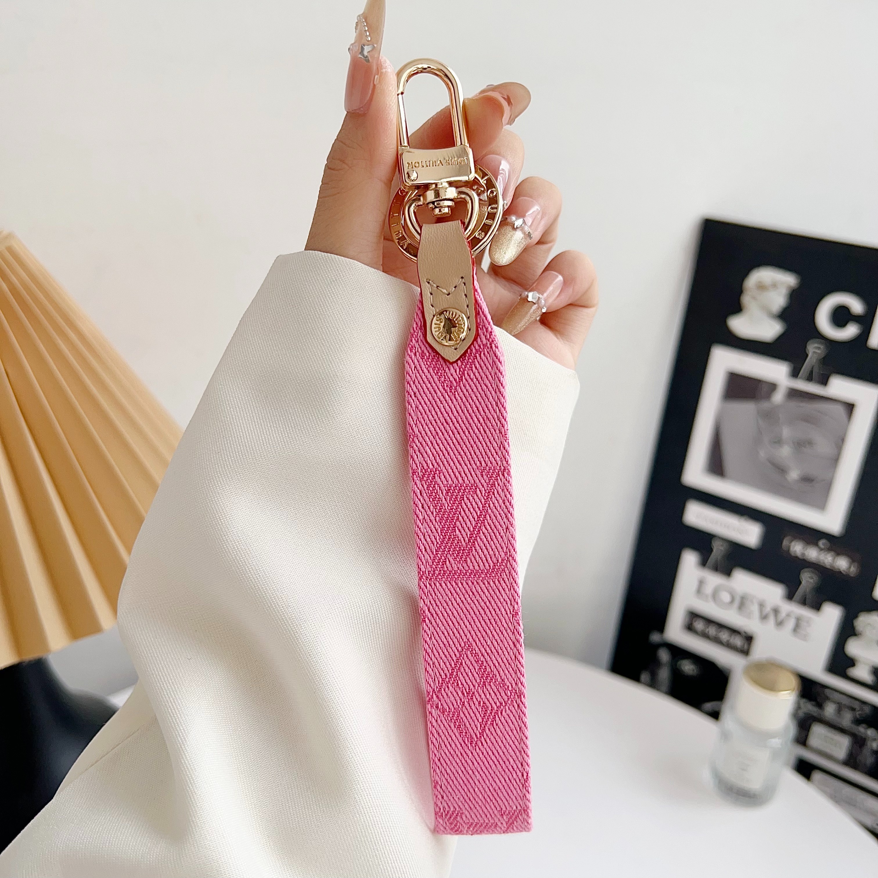 Louis Vuitton Luxury Denim Canvas Keychain