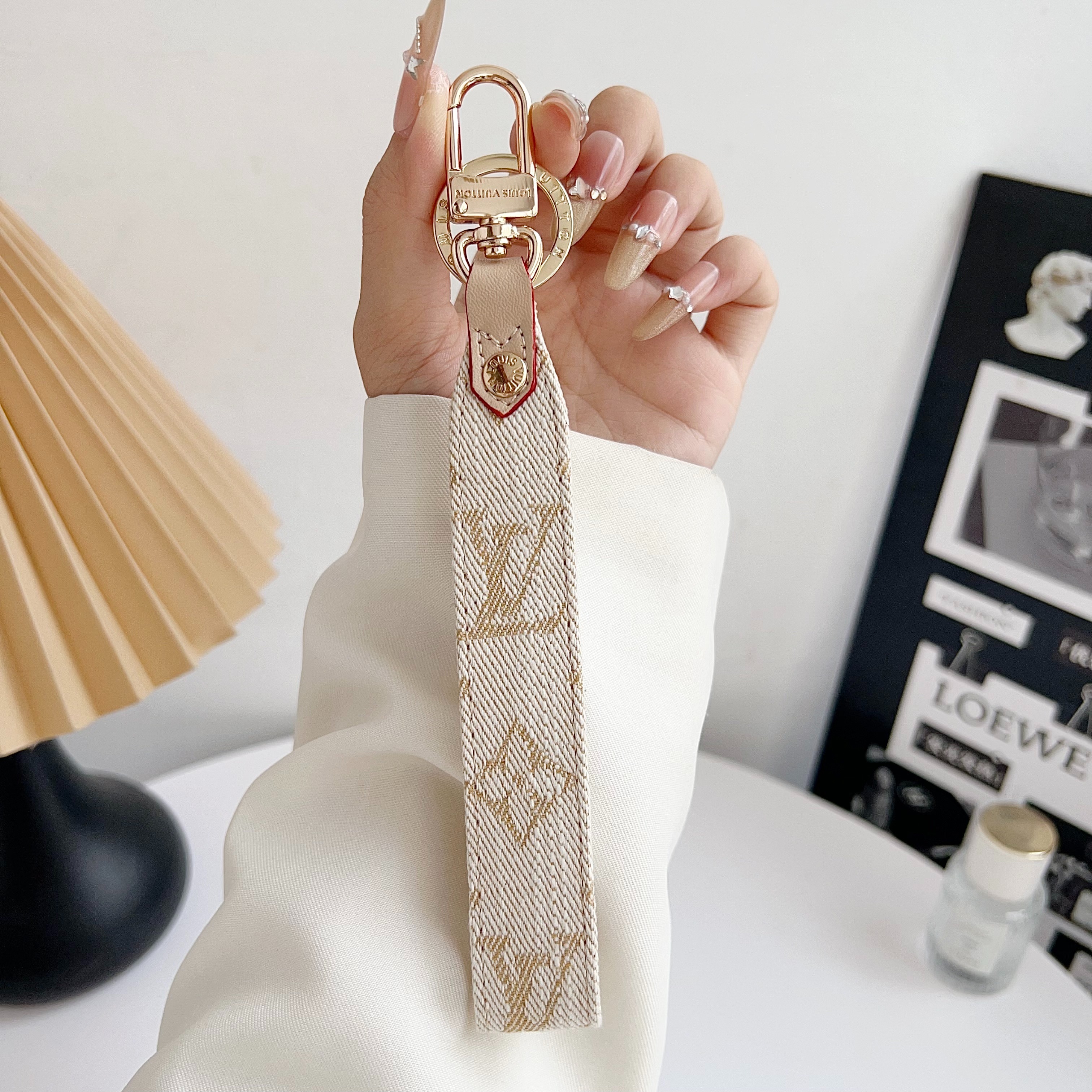 Louis Vuitton Luxury Denim Canvas Keychain