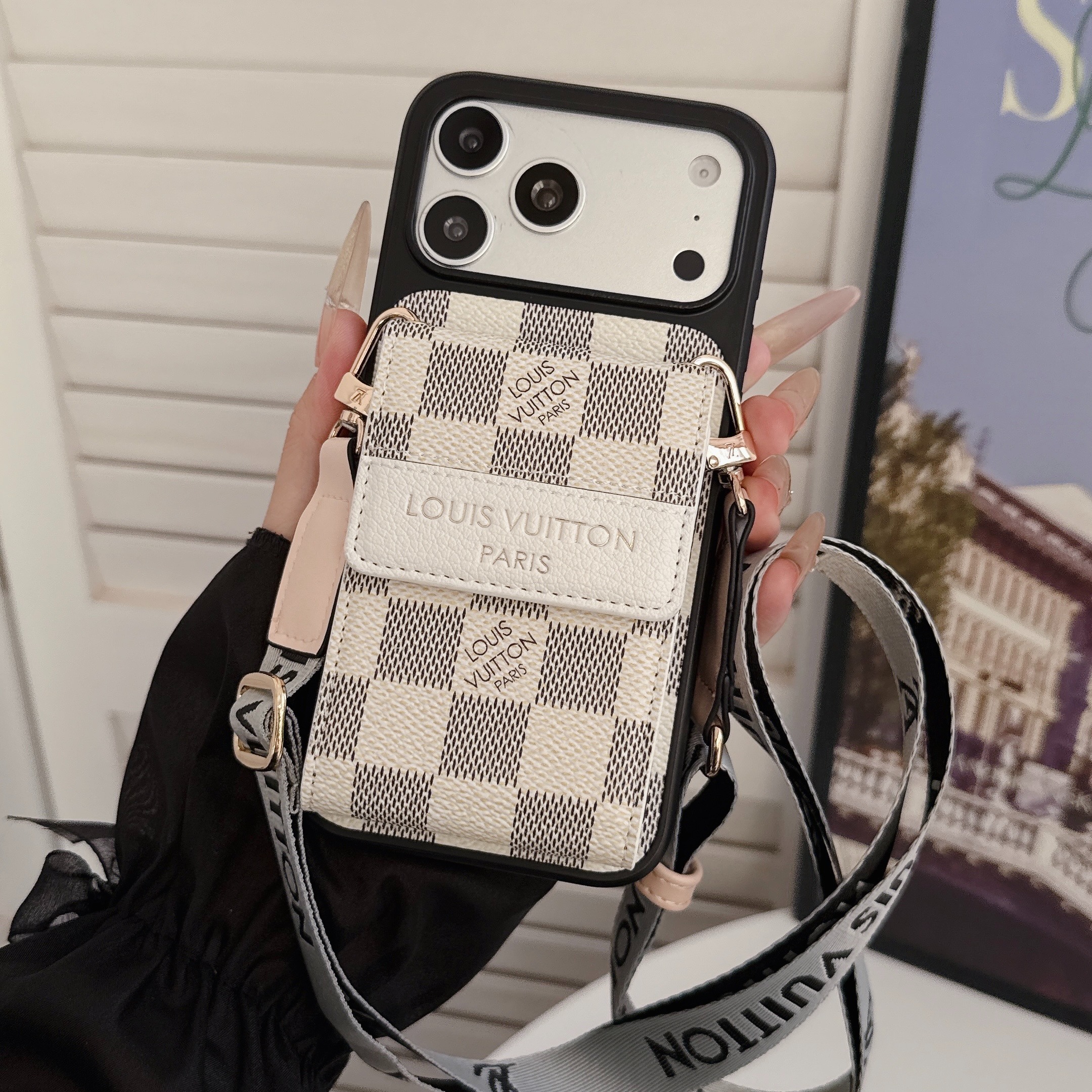 Louis Vuitton Gucci Leather iPhone Wallet Case 