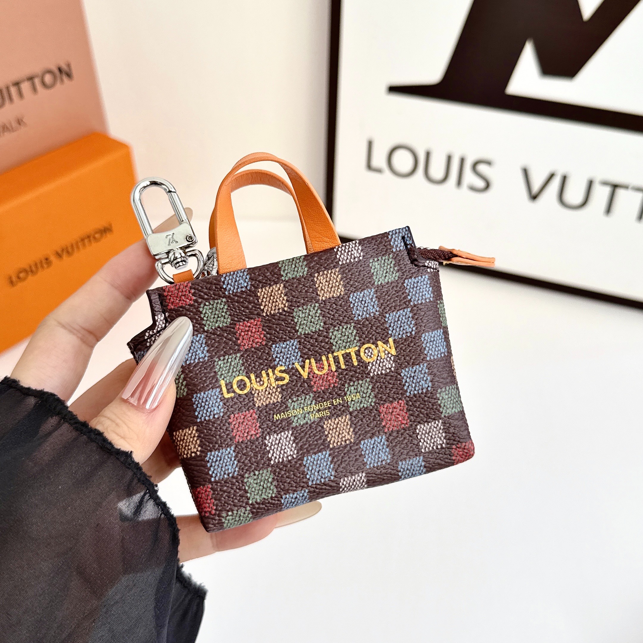 Louis Vuitton Mini Shopping Bag Coin Purse & Multifunctional Storage Pouch Key Case