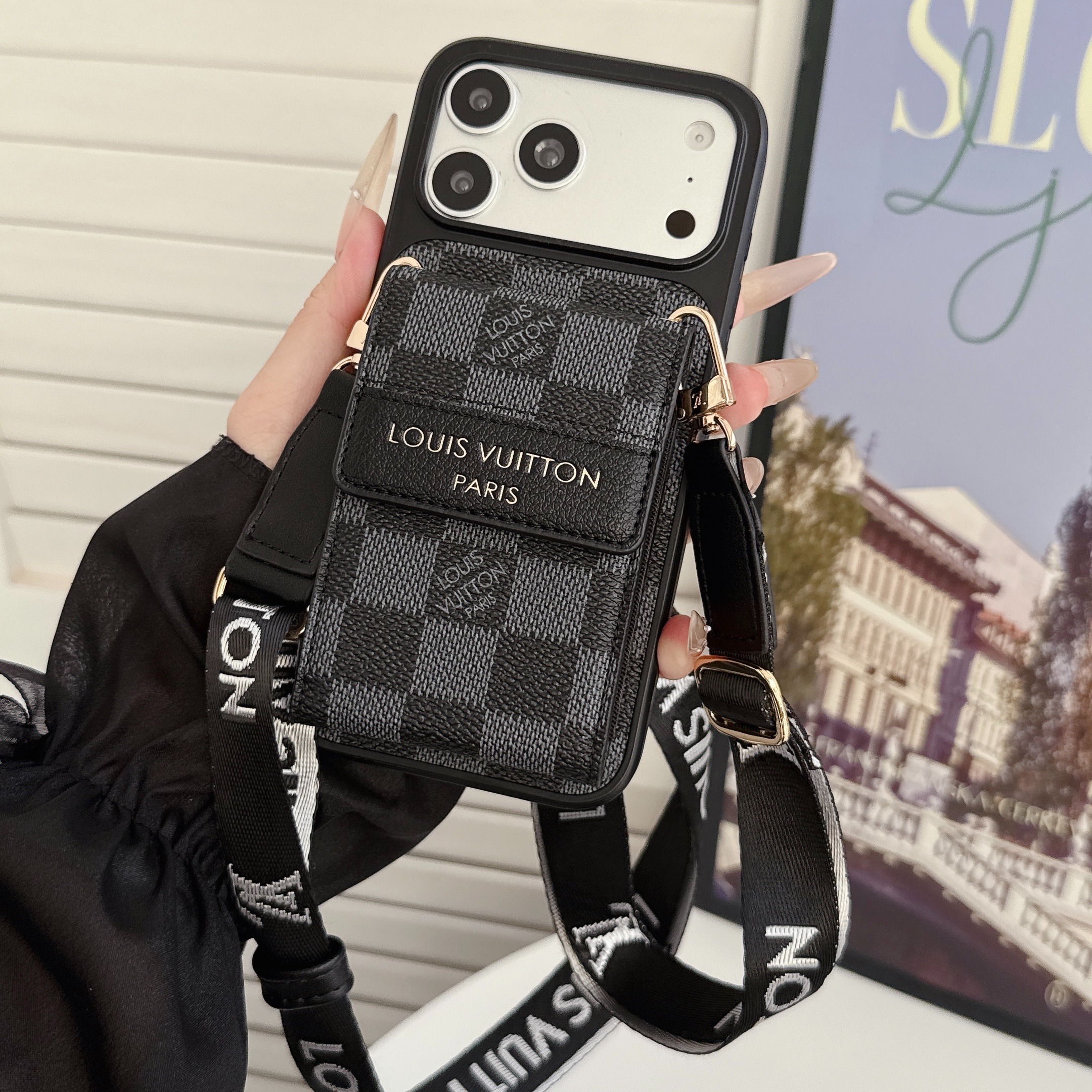 Louis Vuitton Gucci Leather iPhone Wallet Case 
