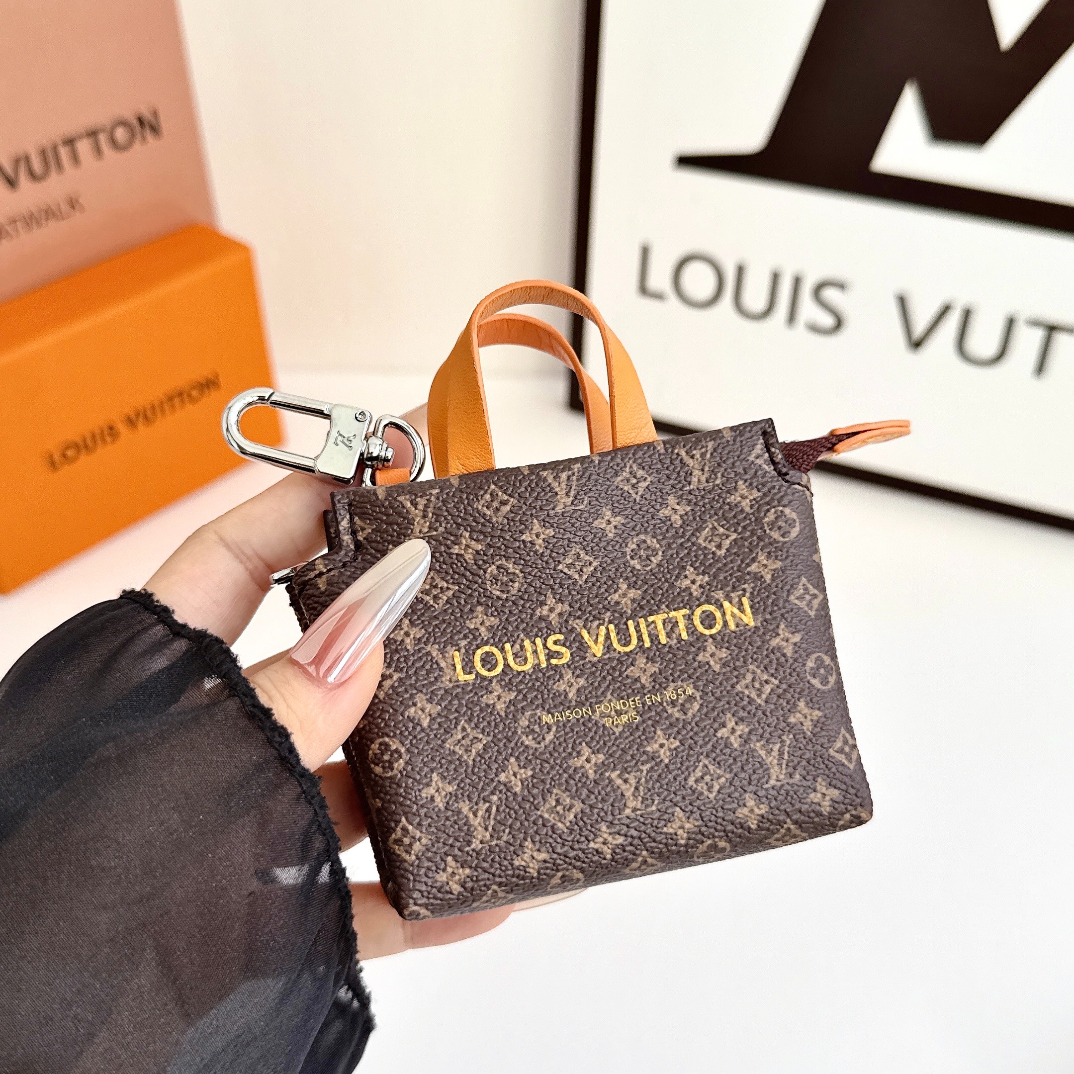 Louis Vuitton Mini Shopping Bag Coin Purse & Multifunctional Storage Pouch Key Case