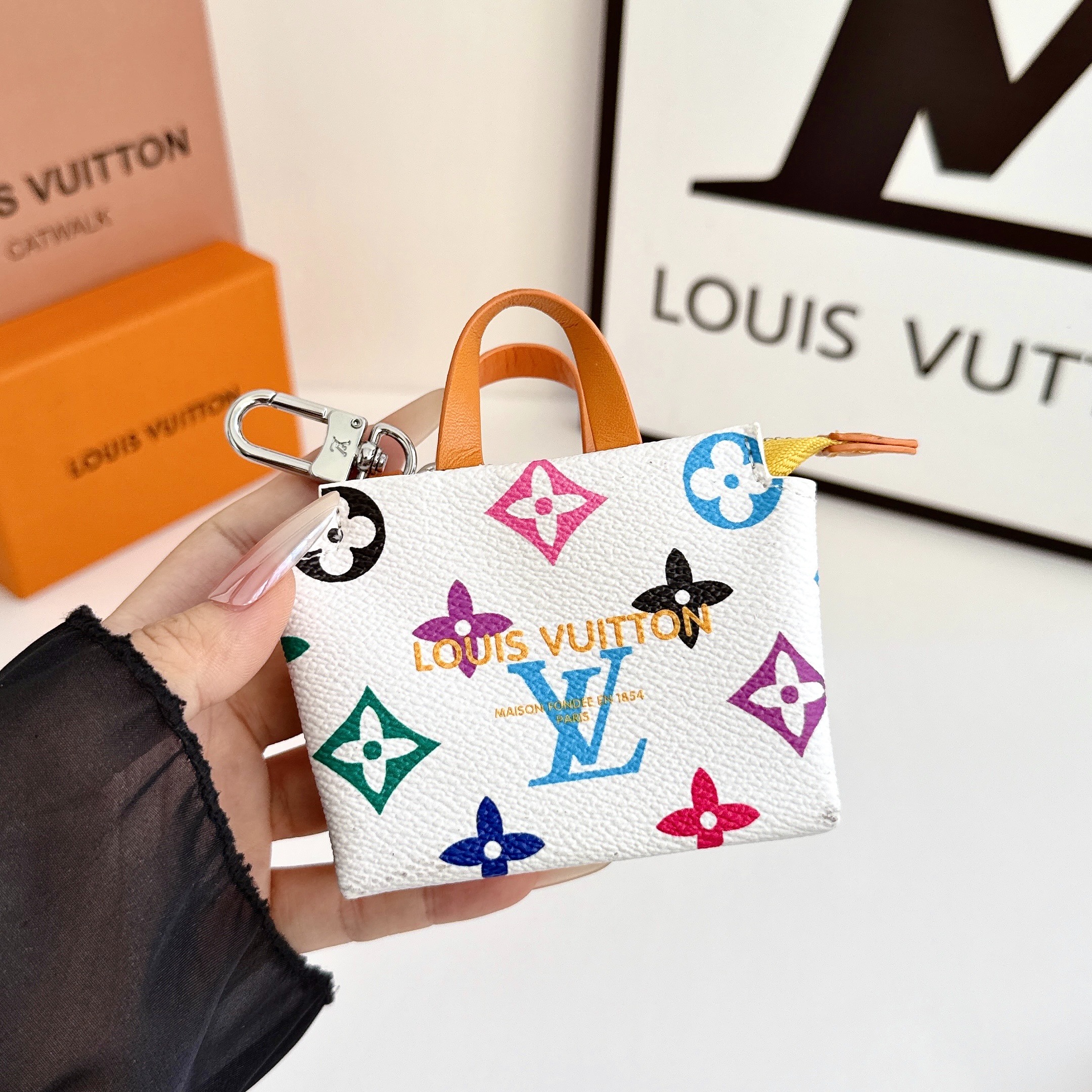 Louis Vuitton Mini Shopping Bag Coin Purse & Multifunctional Storage Pouch Key Case
