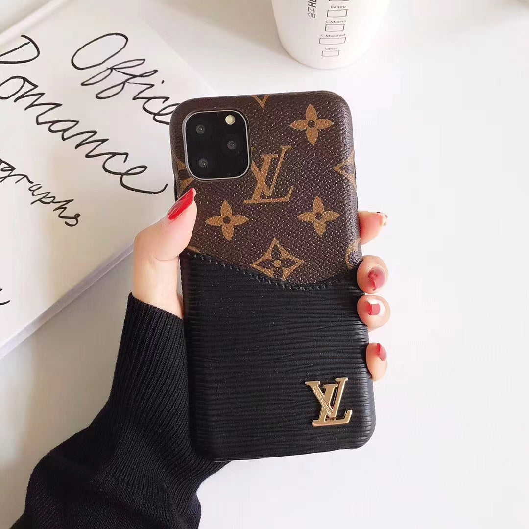 Louis Vuitton Monogram Leather iPhone Wallet Case 