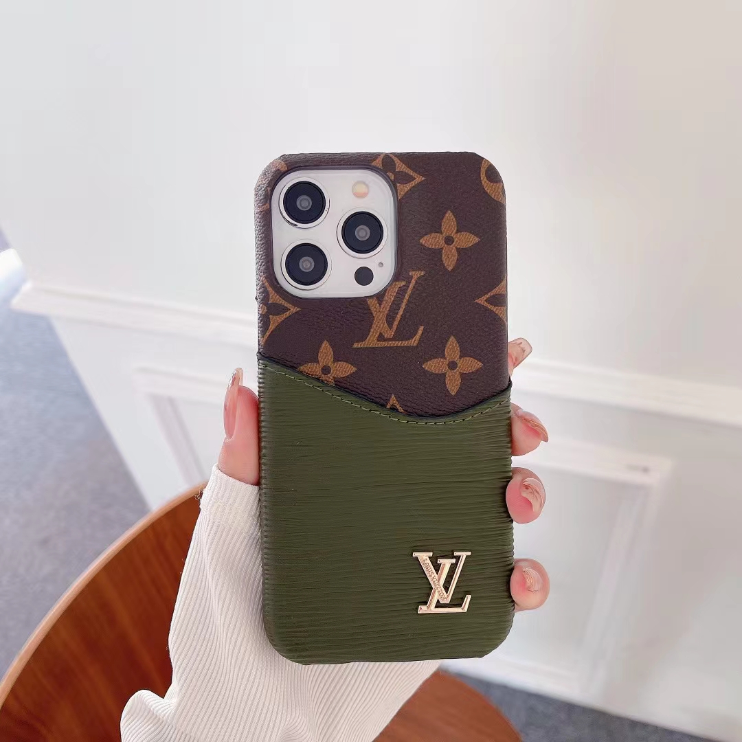 Louis Vuitton Monogram Leather iPhone Wallet Case 