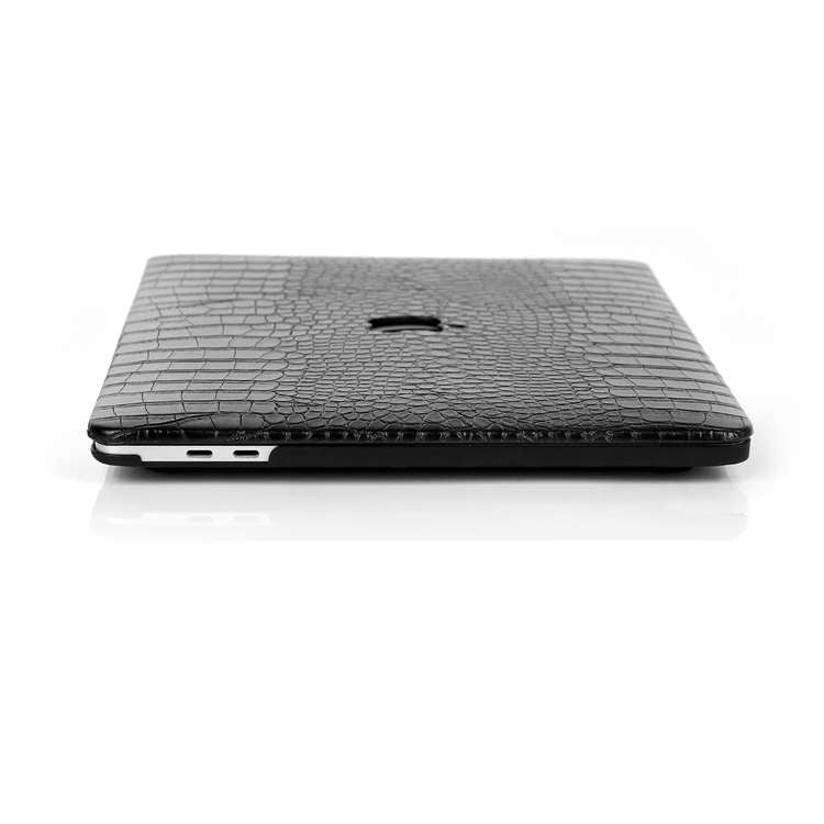 Faux Big Crocodile Black MacBook Case-BELKCASE