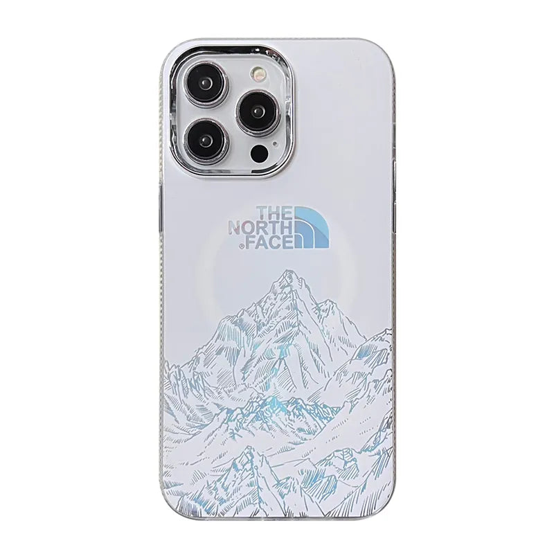 Snow Mountain Laser NF  iphone case supports magsafe