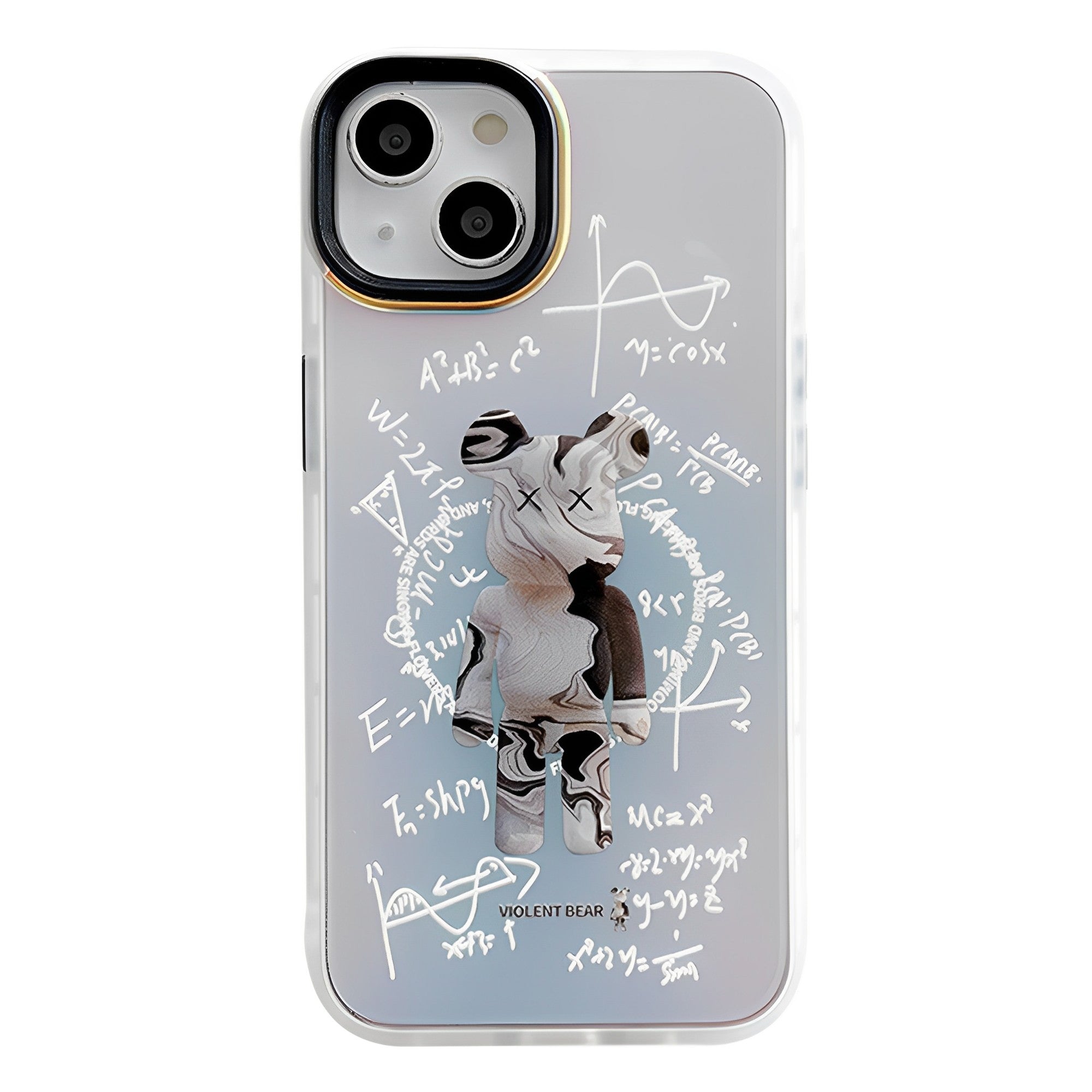 Abstract Math Violent Bear Kwasart iPhone Case