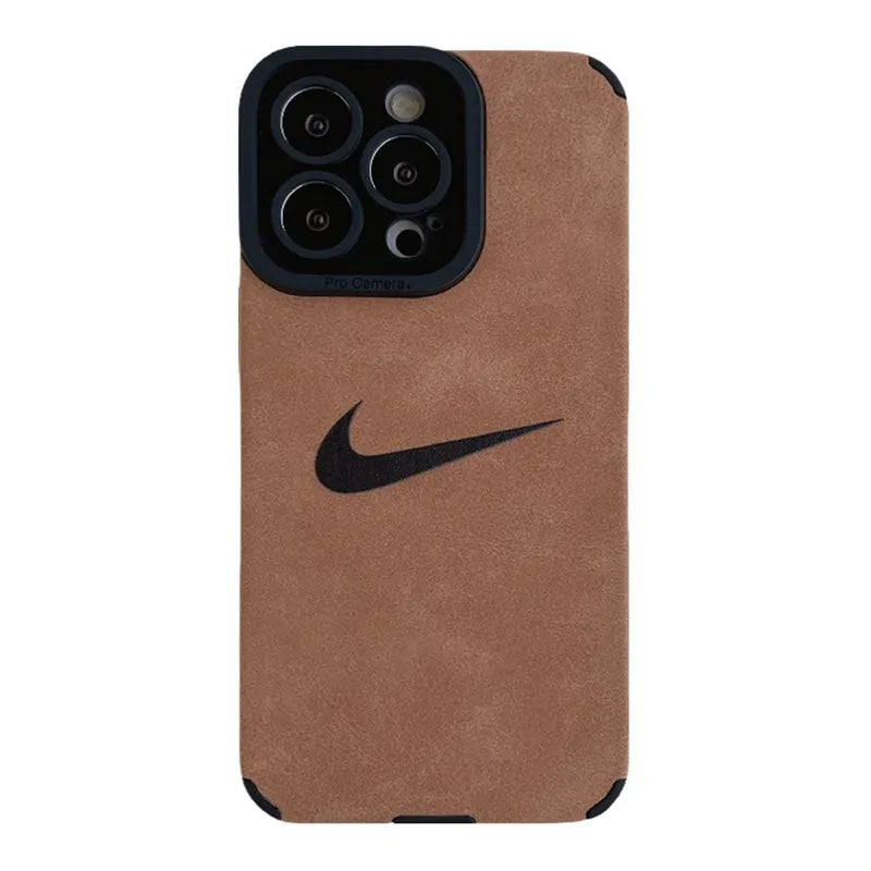 Simple Fashion N-K Suede leather iphone Case