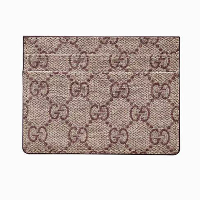 Classic GC Black Leather Wallet Card Holder