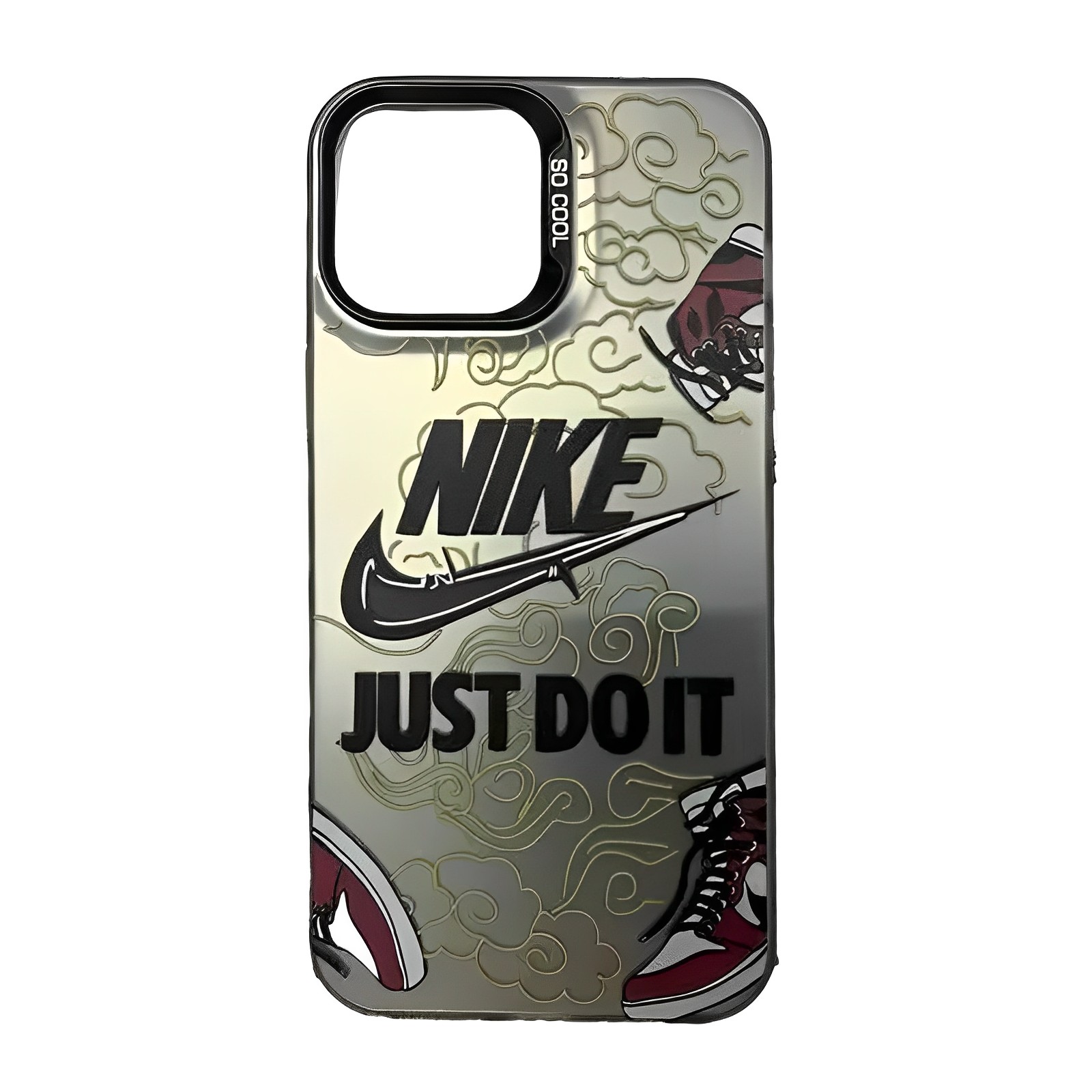Just Do It Nike Electroplated Silver iPhone Case