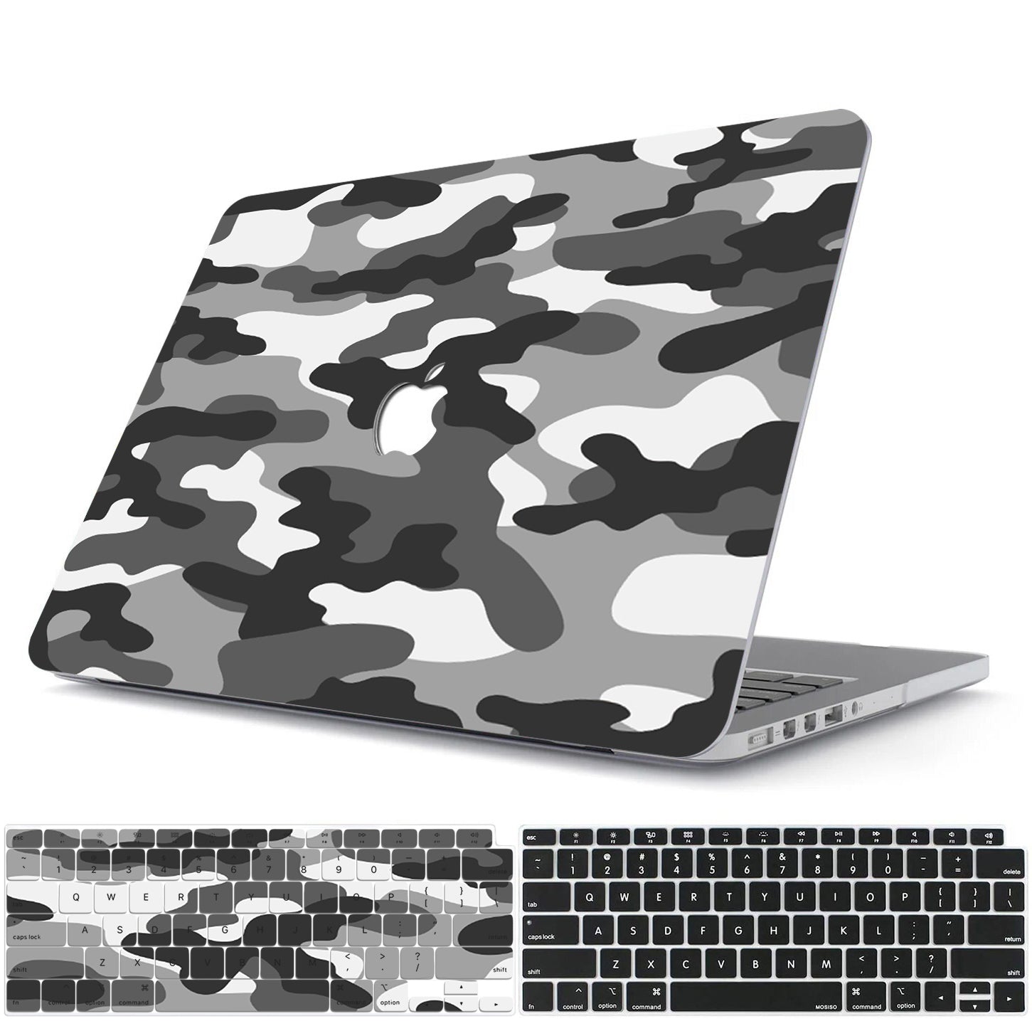 Gray Camouflage Macbook Case-BELKCASE