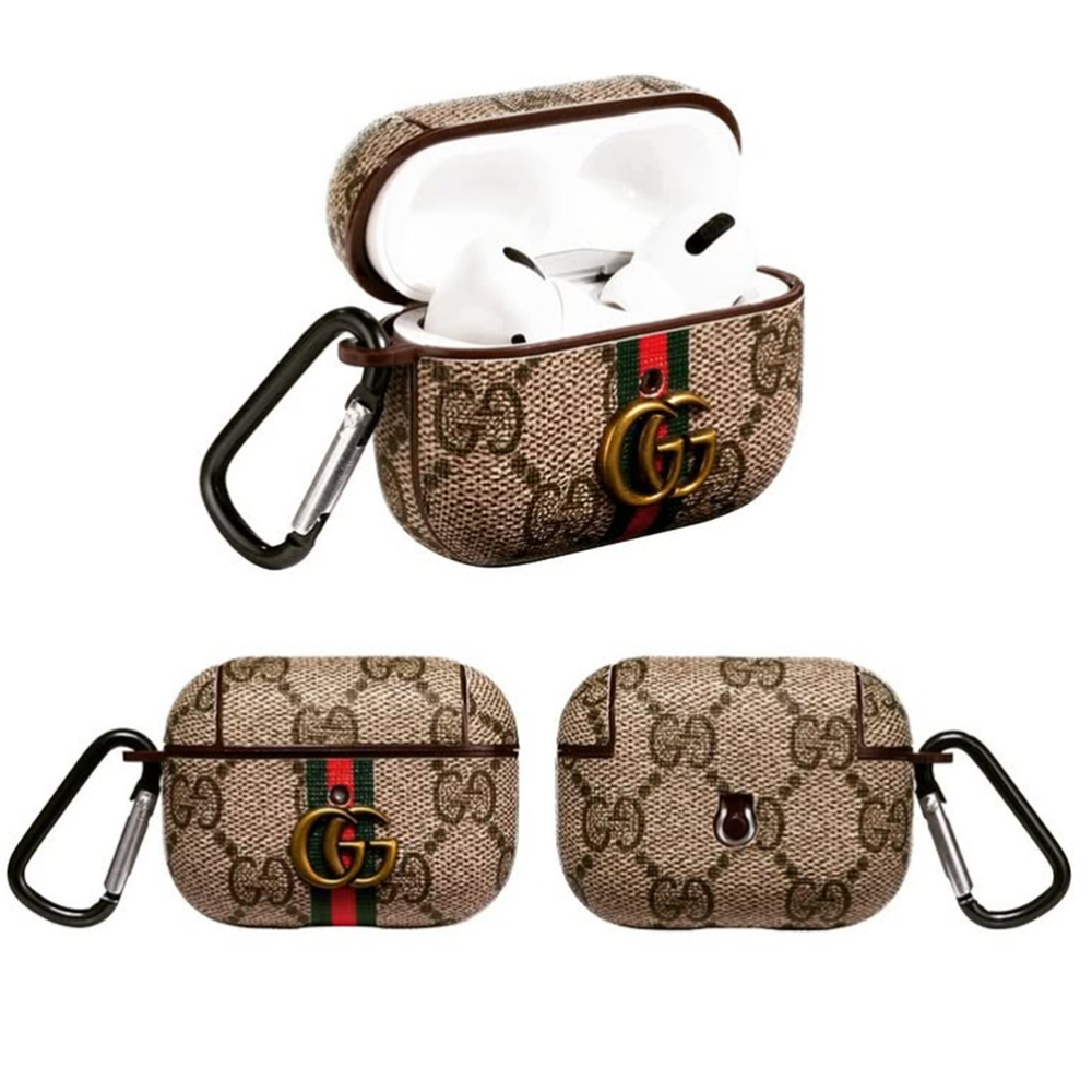 Classic Luxury Leather Airpods Case With bracelet