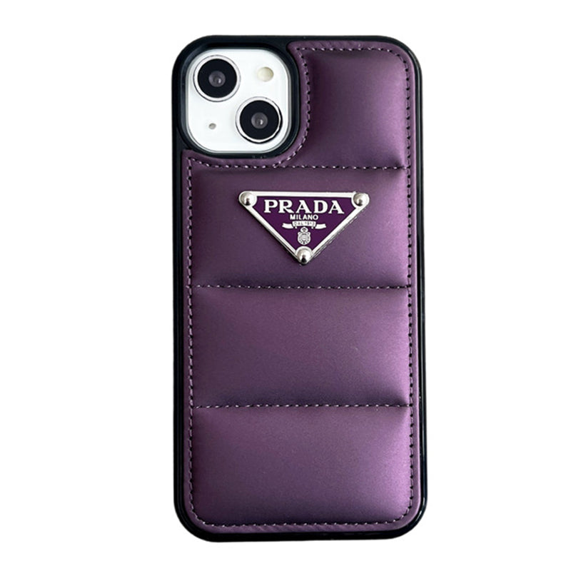 PD Goose Down Metal Triangle Label iphone Case-BELKCASE