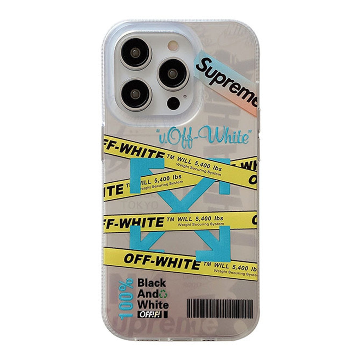 OW × Sup iphone Case Trendy Tags-BELKCASE