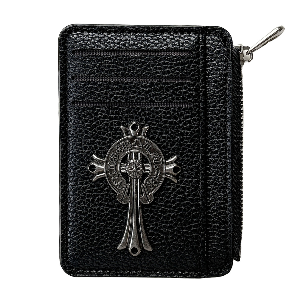Luxury Leather  Zipper Wallet Card Holder 
