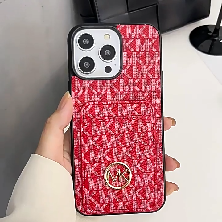 Leather MK iPhone Wallet Case