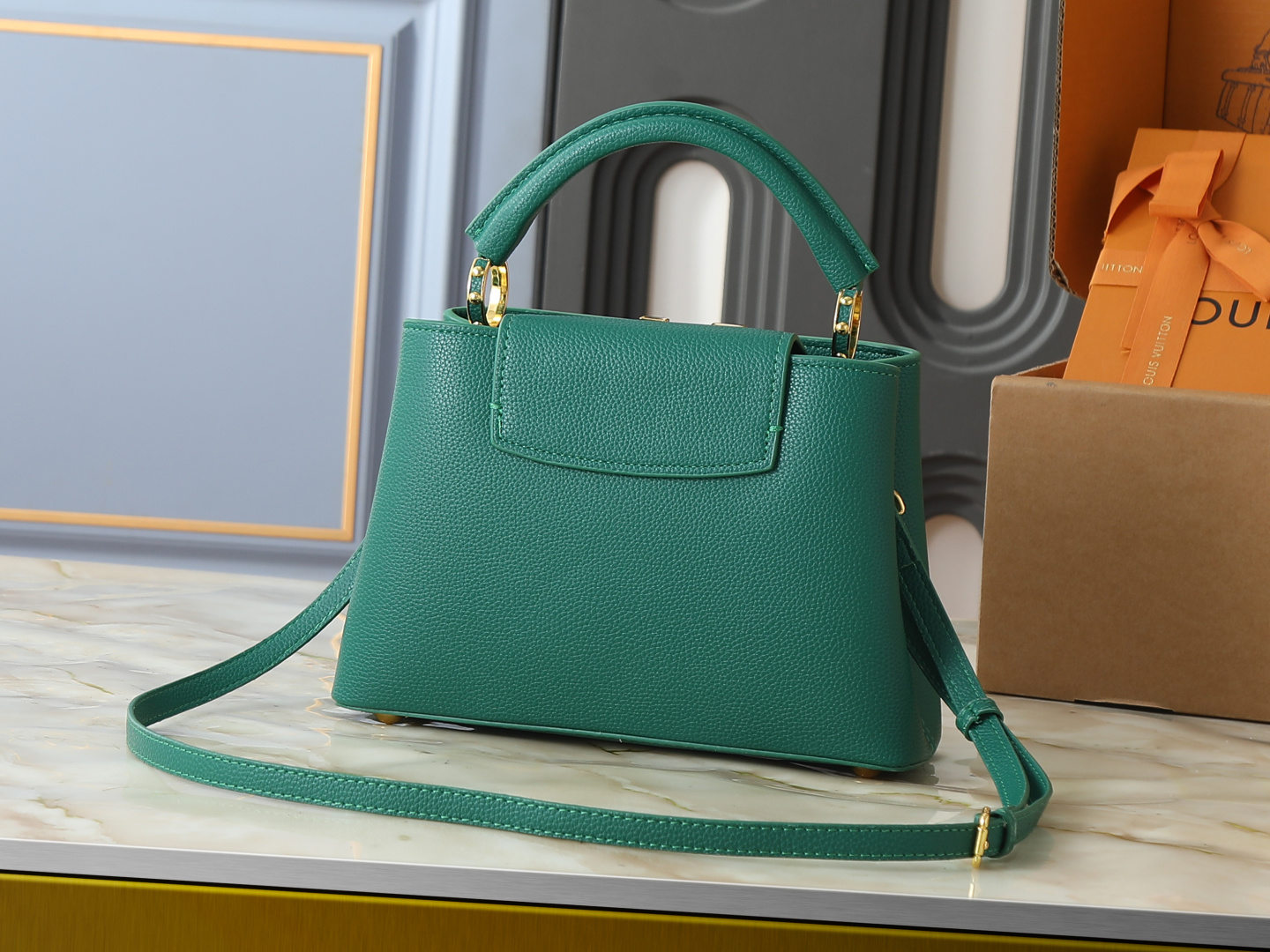 Louis Vuitton My Capucines Leather Handbag