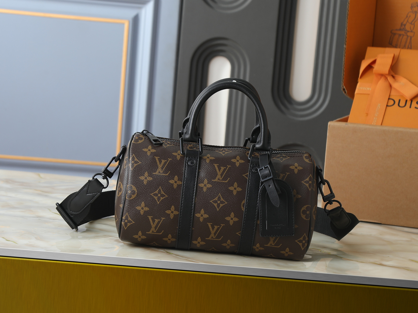 Louis Vuitton Keepall 25 Bag with Shoulder Strap