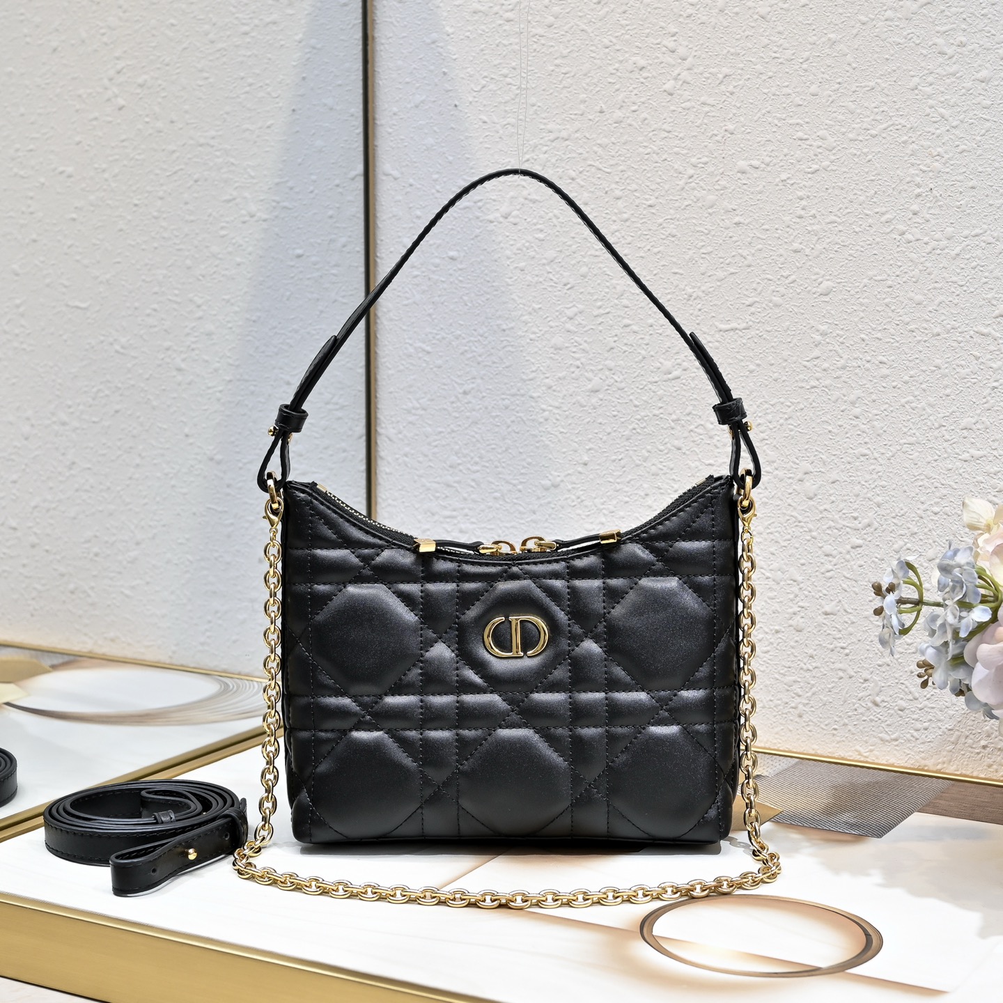Dior Miss Caro Diorling Mini Bag – Raffia with Cannage motif