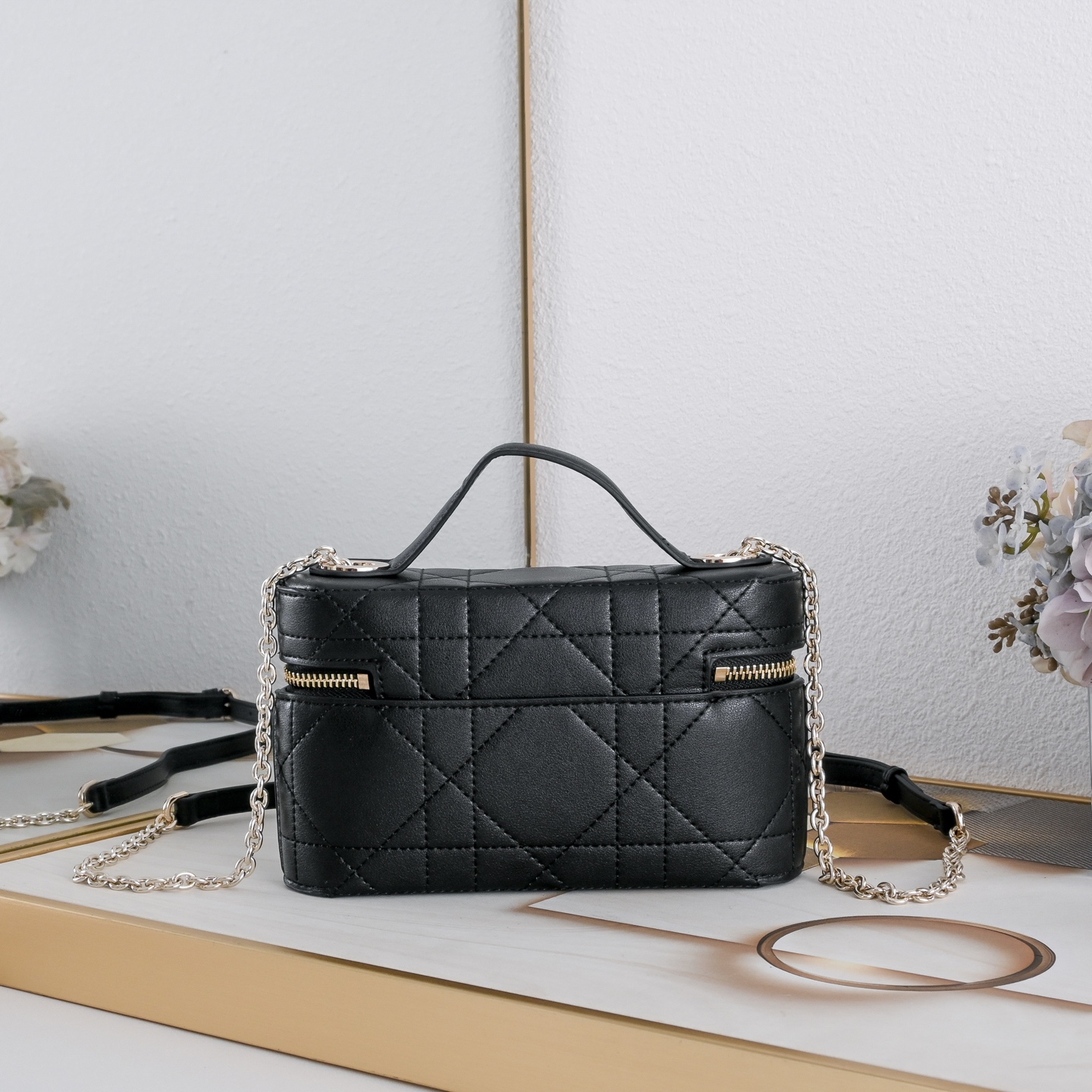 Dior Trianon Soft Mini Leather Vanity Bag