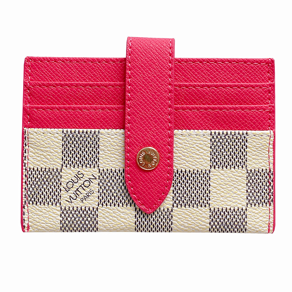 Classic Luxury Leather Wallet Card Holder Snap Closure