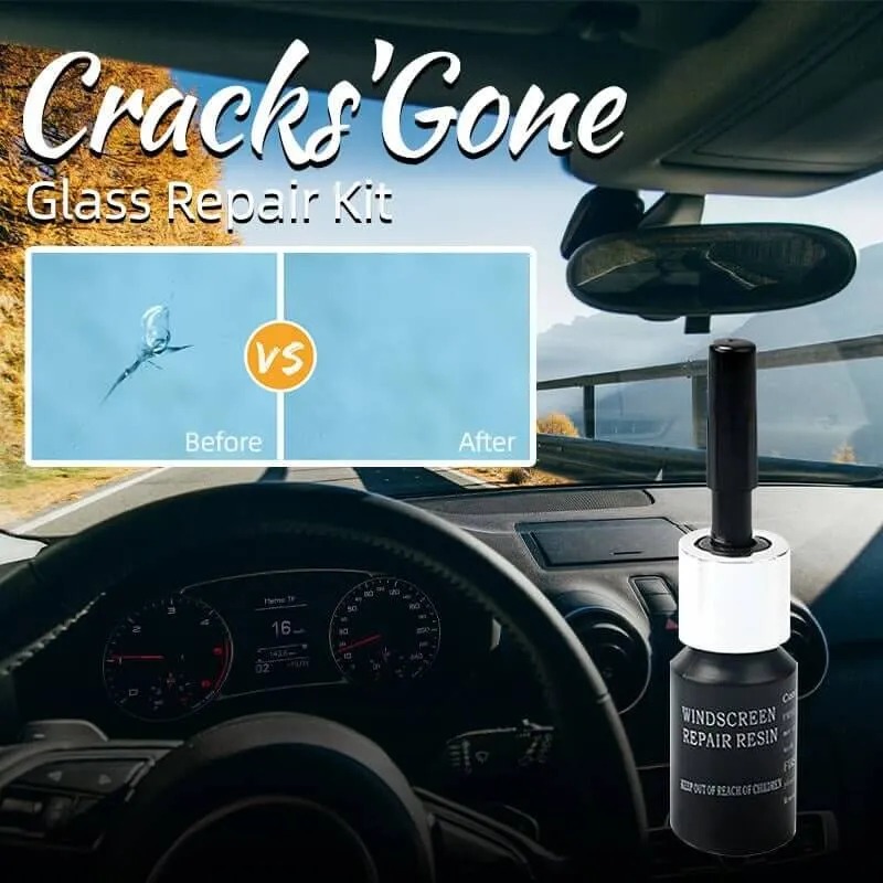 Glass Repair Kit, Cracks Gone Glass Repair Kit for Windshields