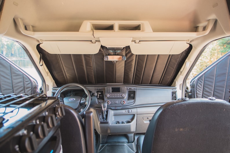 Ford Transit // Insulated window cover campervan, windshield