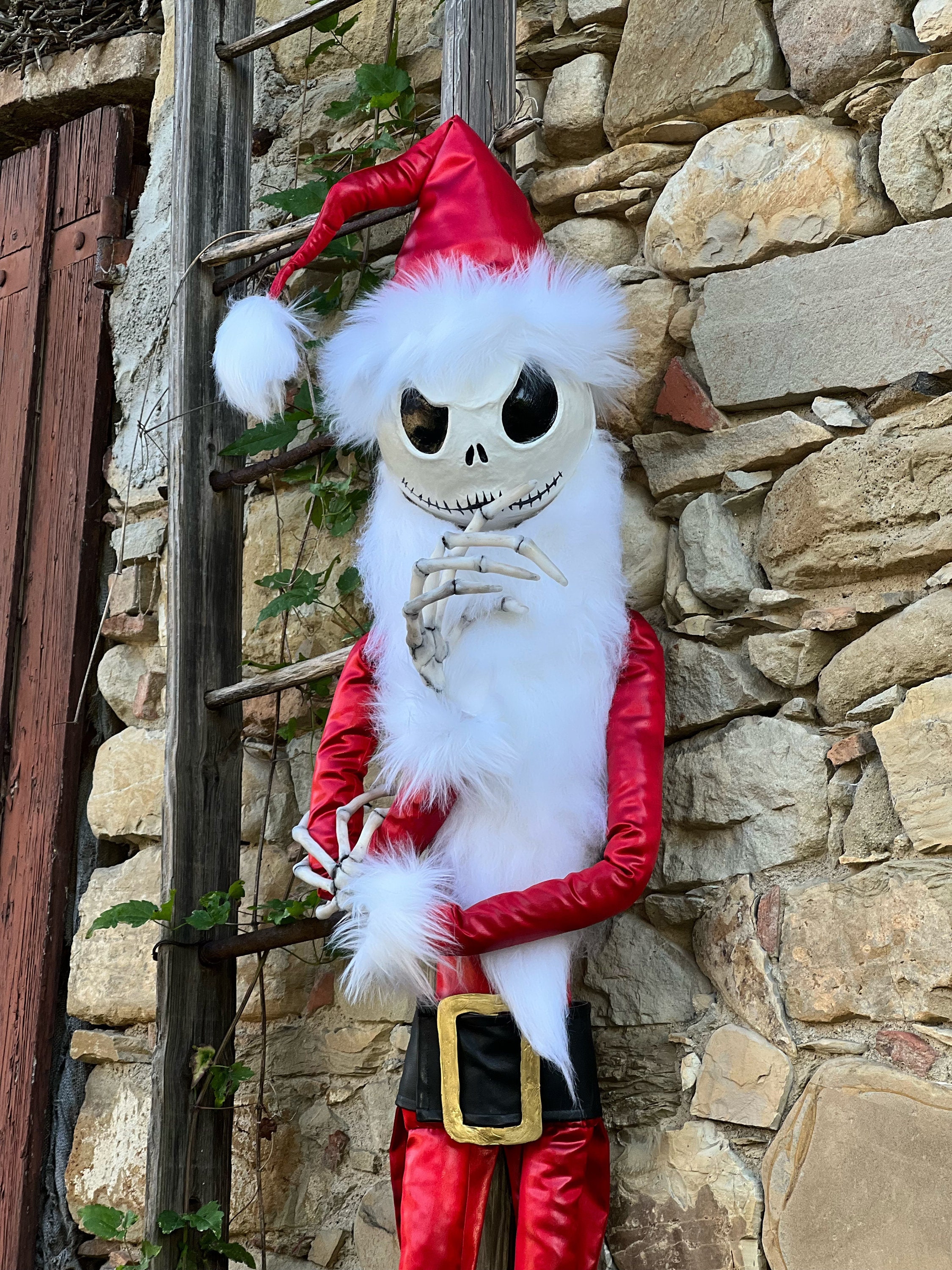 Jack Skellington inspired, Christmas door decoration