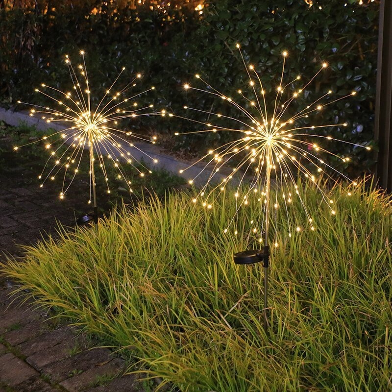 🎉Led Solar Light Alloy Wire Fireworks Light