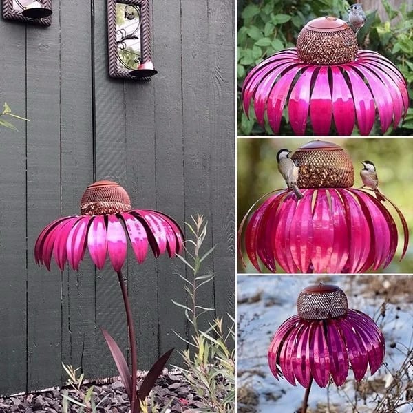 🔥2024 Outdoor Flower Bird Feeder 🌹Spring Decoration💖