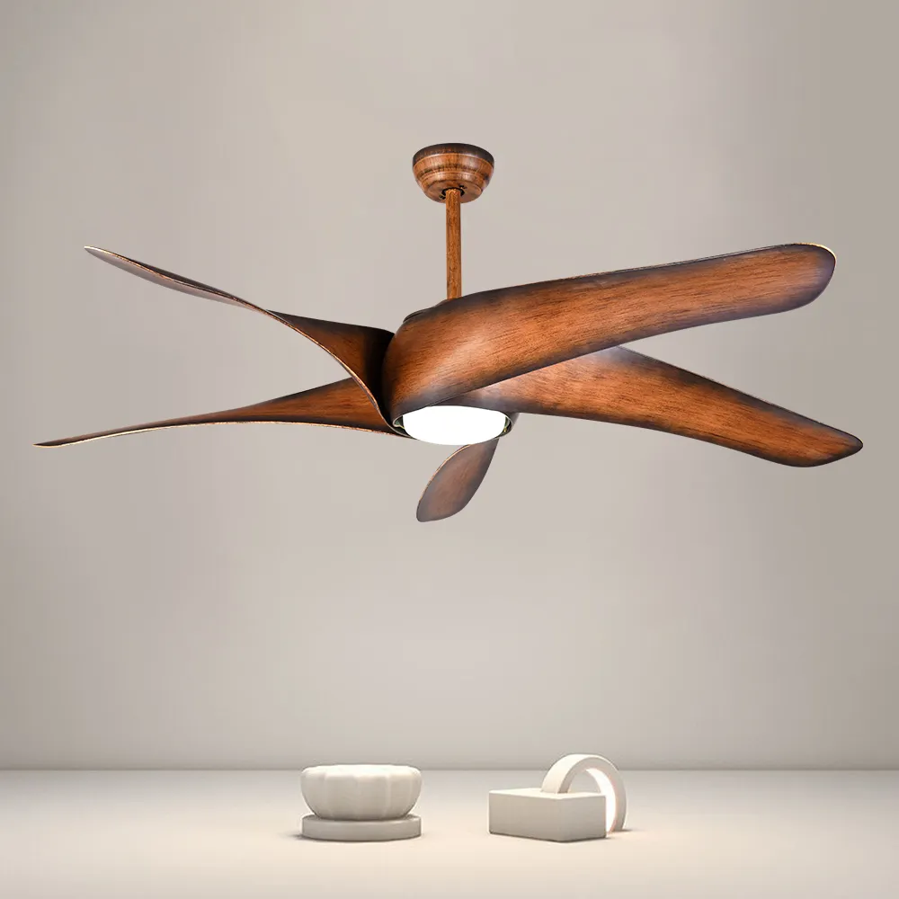 5 Blade 62" LED Indoor Ceiling Fan with DC Motor and Remote