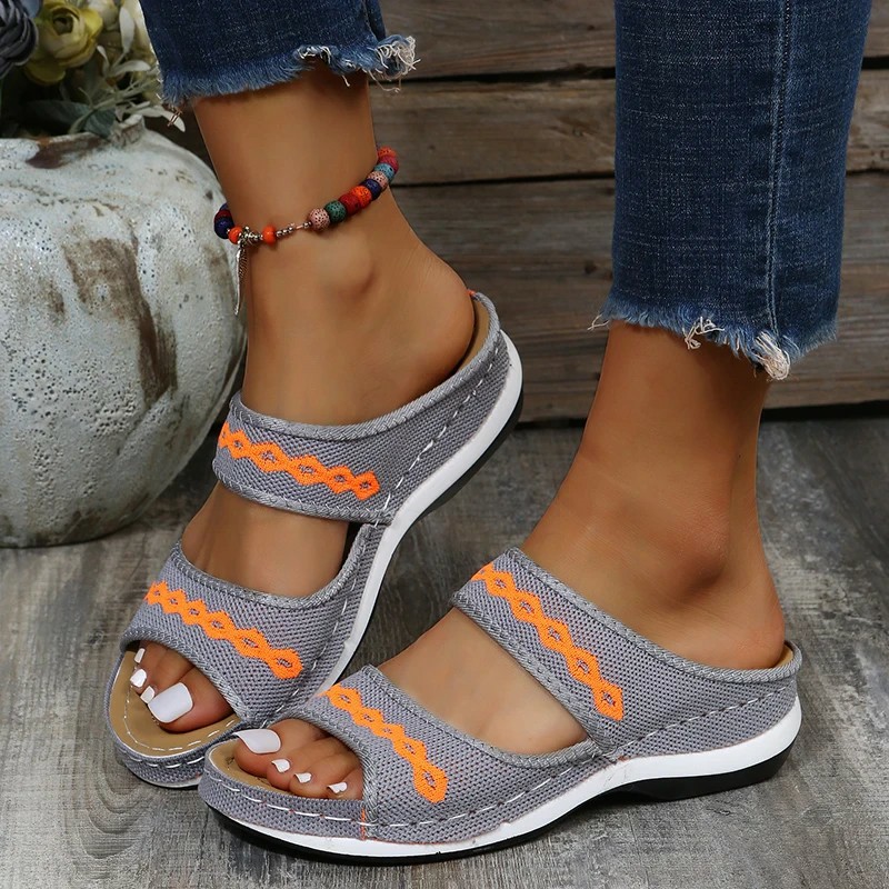 🔥Last Day Promotion 70% OFF🔥 Leather Orthopedic Arch Support Sandals Diabetic Walking Cross Sandals