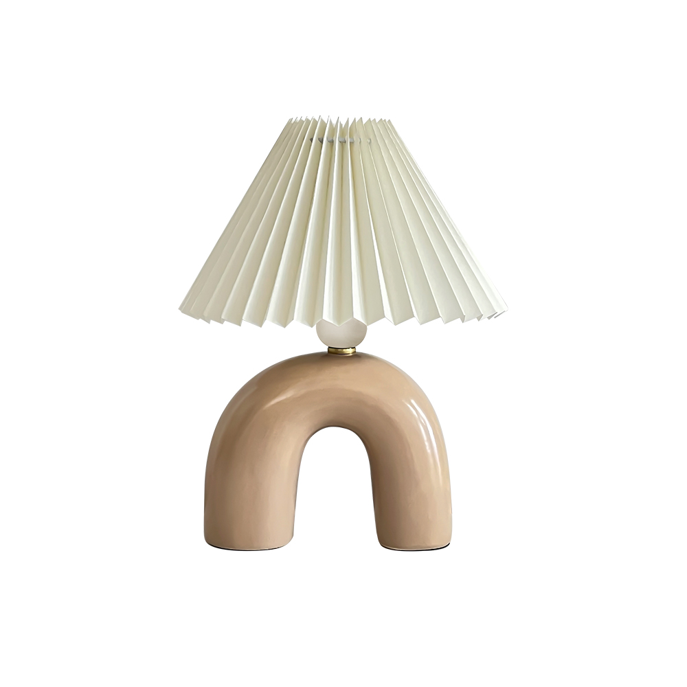 U shaped ceramic lamp turning off