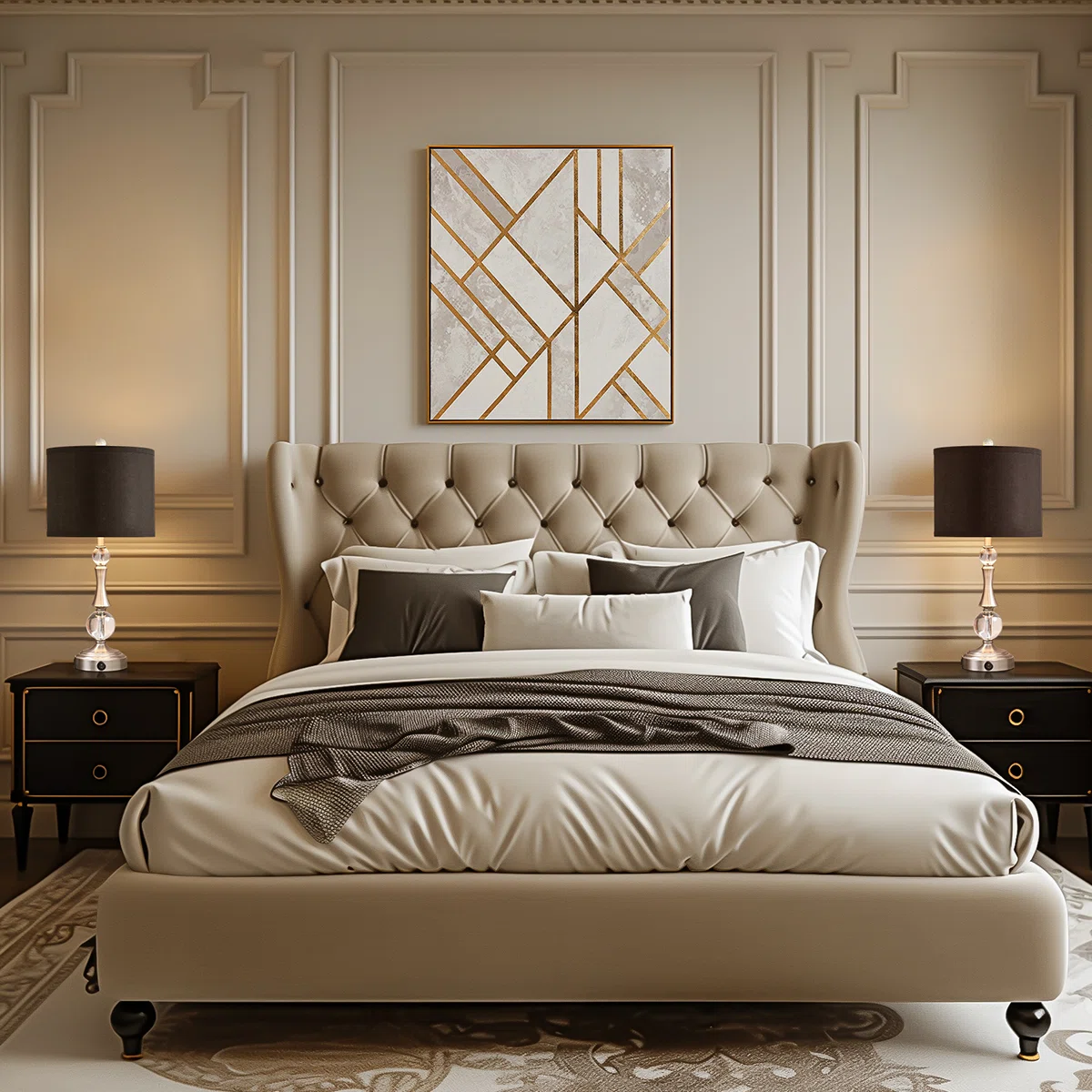 24” Silver Crystal Table Lamp with USB Ports & 2 Free LED Bulbs (Set of 2)