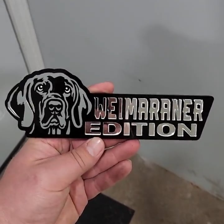Dog Car Badge Laser Cutting Car Emblem