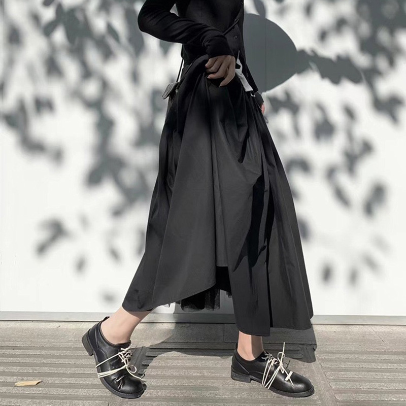 女士秋季自製內裡拼紗重工蓬蓬裙