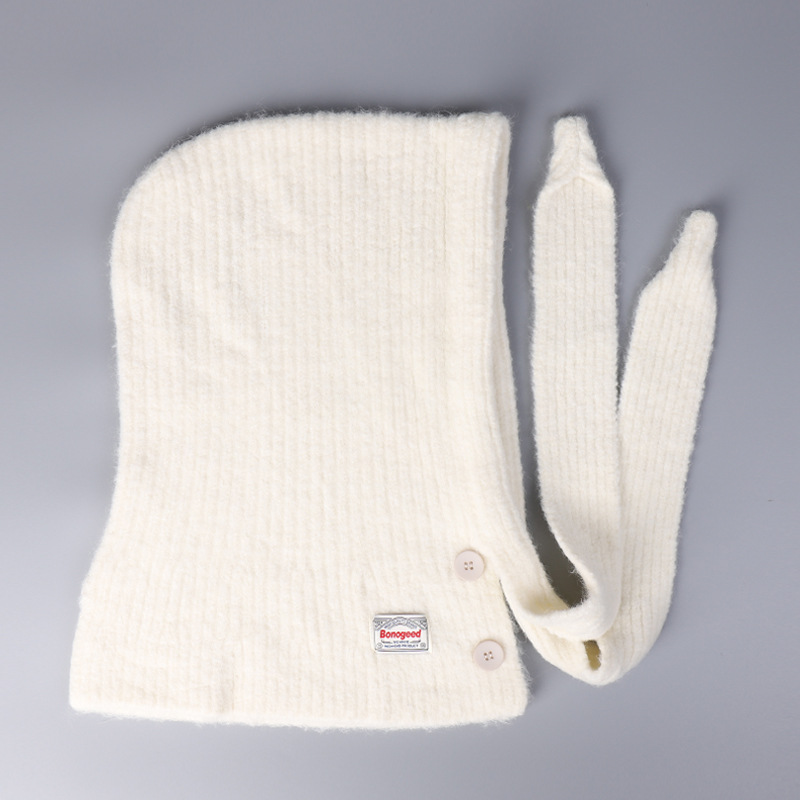 巴拉克拉法圍巾一體毛線帽