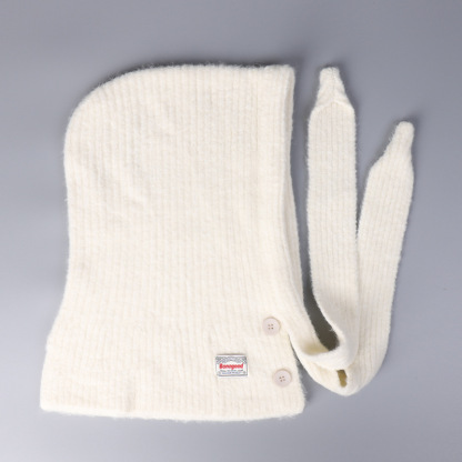 巴拉克拉法圍巾一體毛線帽