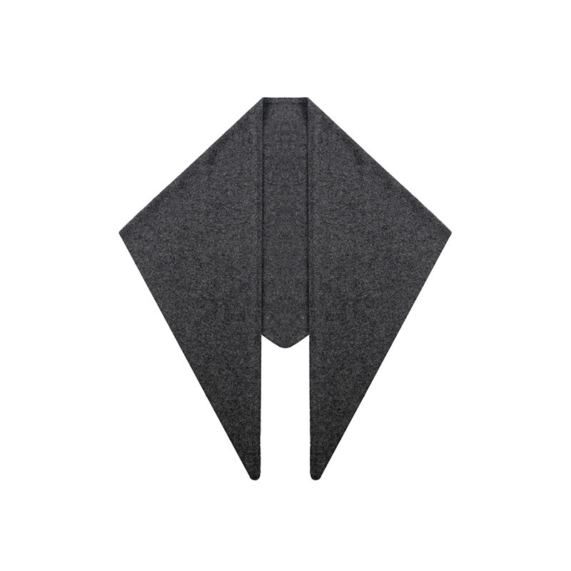 秋冬100%羊毛針織三角圍巾