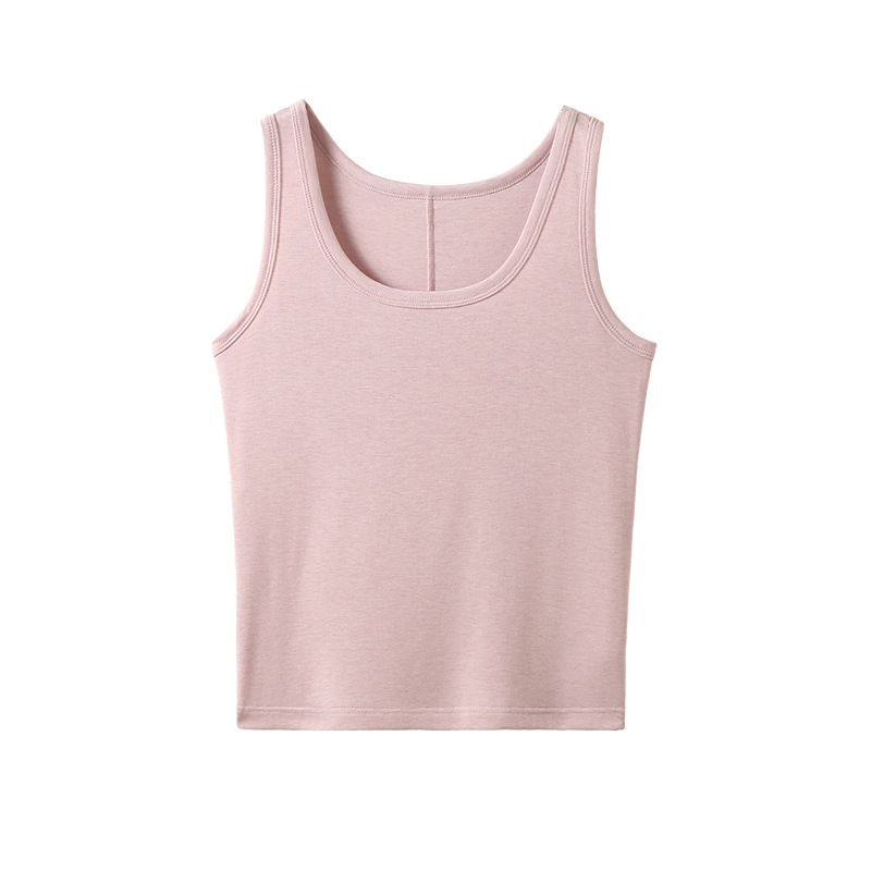 女春夏純色萊賽爾天絲背心