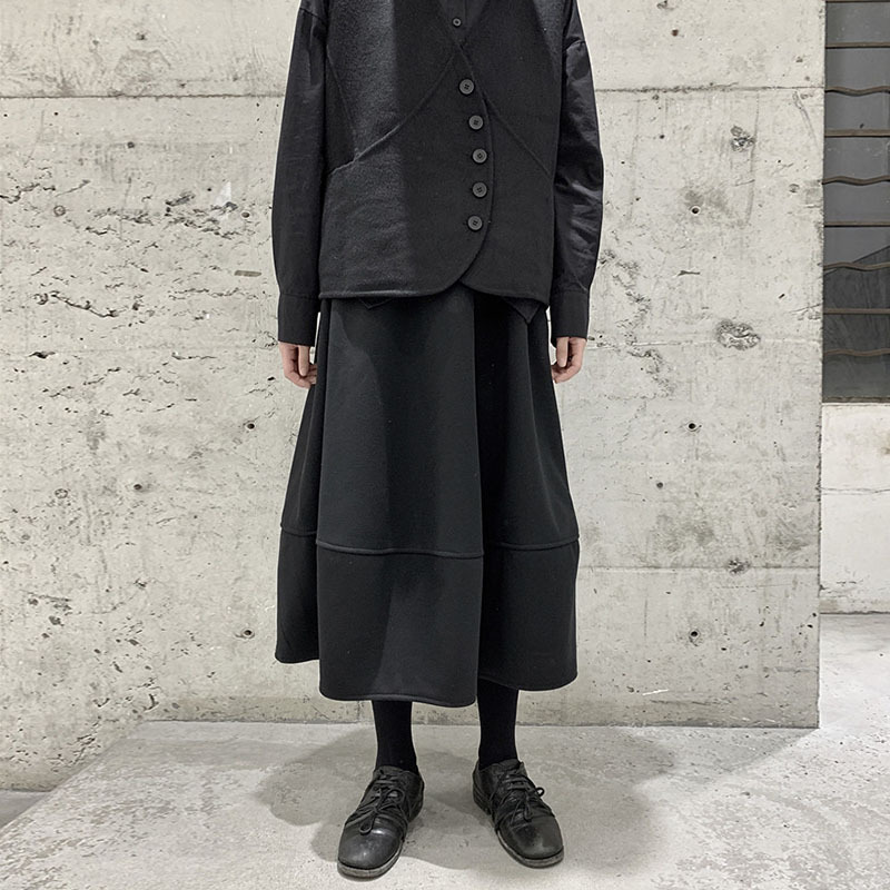 女士春秋加厚休閒花苞裙