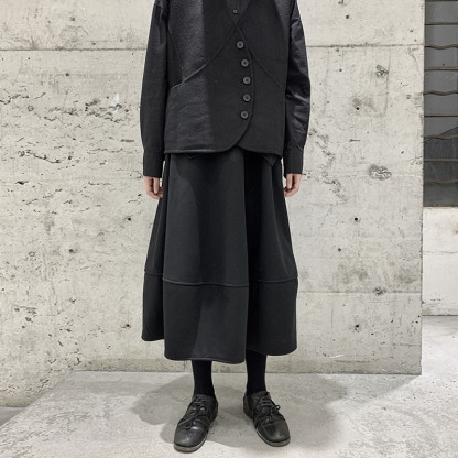 女士春秋加厚休閒花苞裙