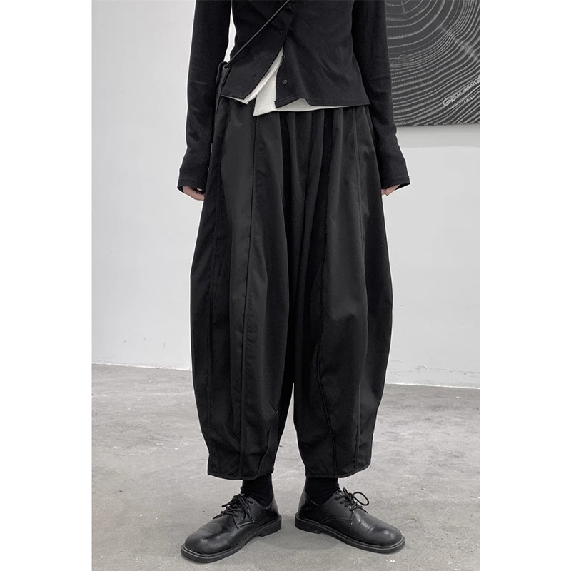 女士春秋九分大碼氣球型哈倫褲